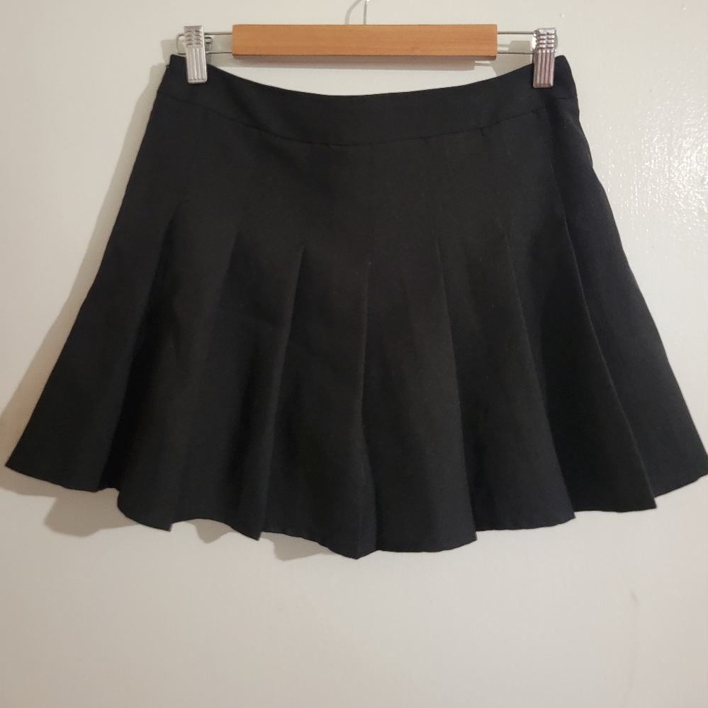 Elegant Black Skater Skirt